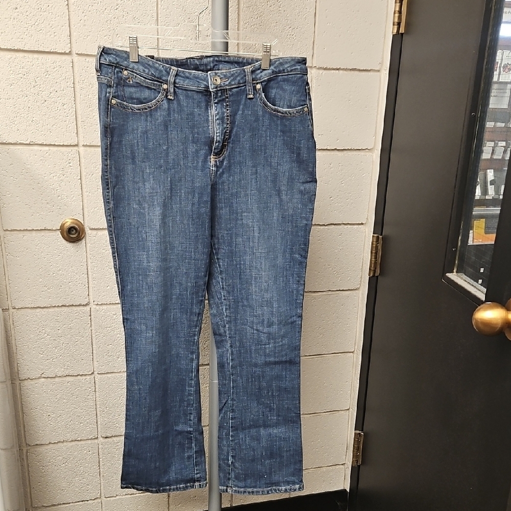 Aura Blue Boot Cut Jeans Classic Style Size 16